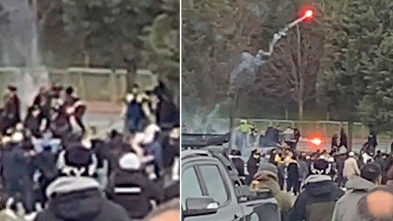 Dev final öncesi gerilim! Galatasaray- Fenerbahçe taraftarı arasında kavga çıktı