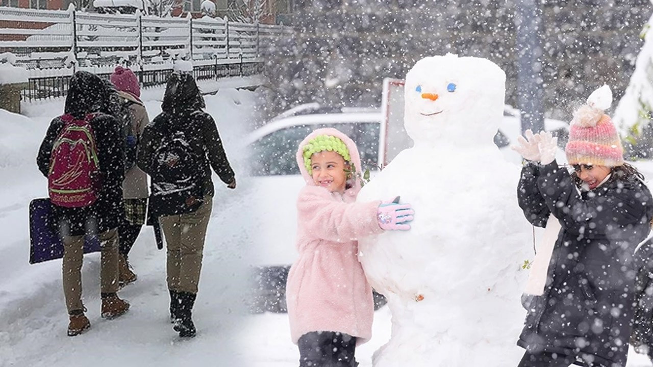 Eğitime kar engeli! Tatil haberi peş peşe geldi: İşte 12 Ocak Pazartesi günü okulların tatil edildiği iller...