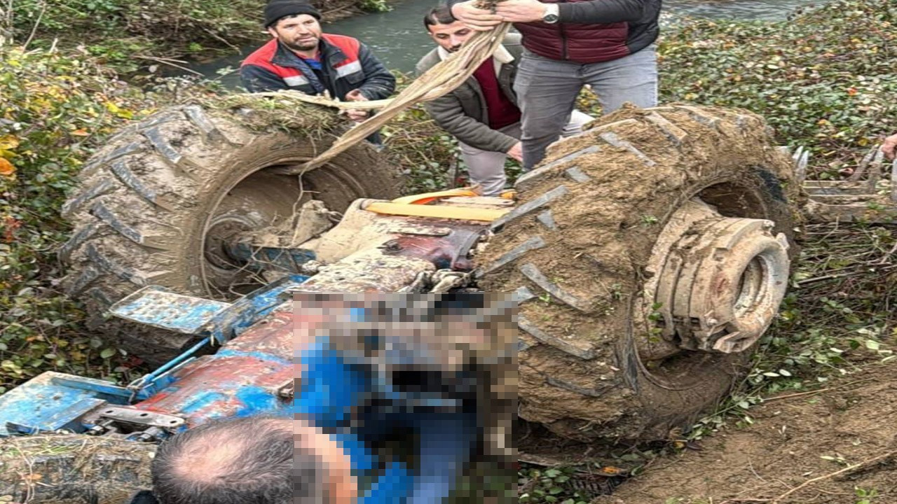 Samsun'da korkunç kaza! Devrilen traktörün altında kalarak can verdi