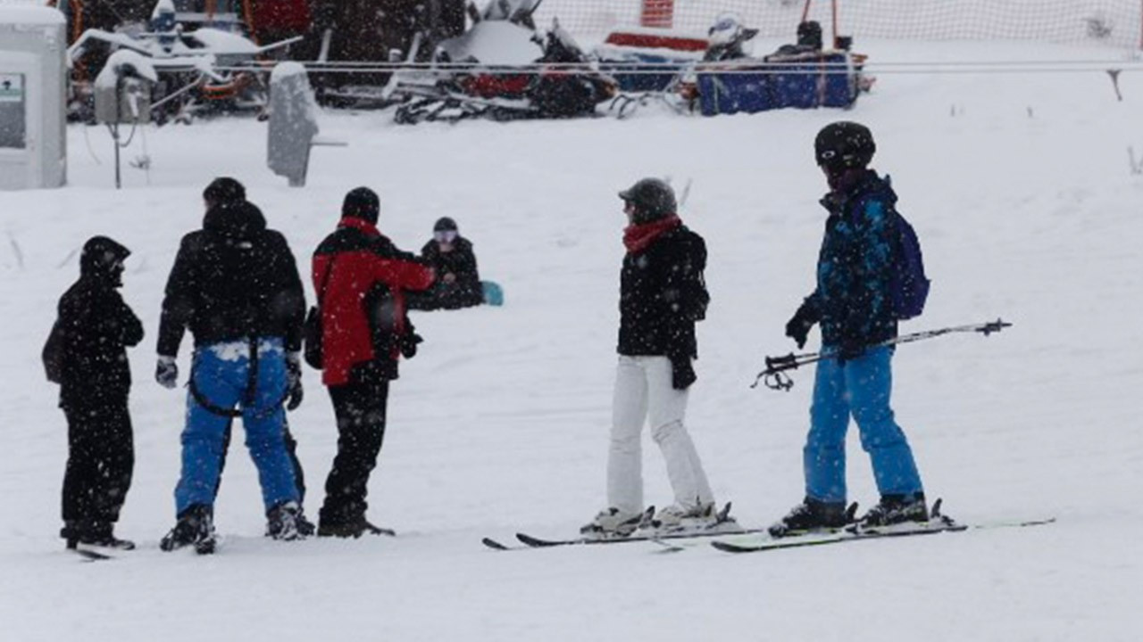 Uludağ'da kar kalınlığı 95 santimetre