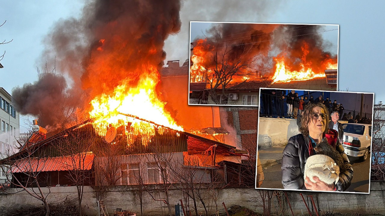 Kediler üşümesin diye yakılan soba faciaya dönüştü! İki ev küle döndü