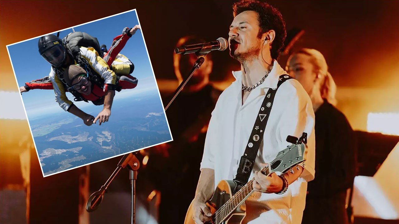 Ünlü şarkıcı Buray, 4.500 metreden paraşütle atladı! Adrenalin dolu anlarını paylaştı