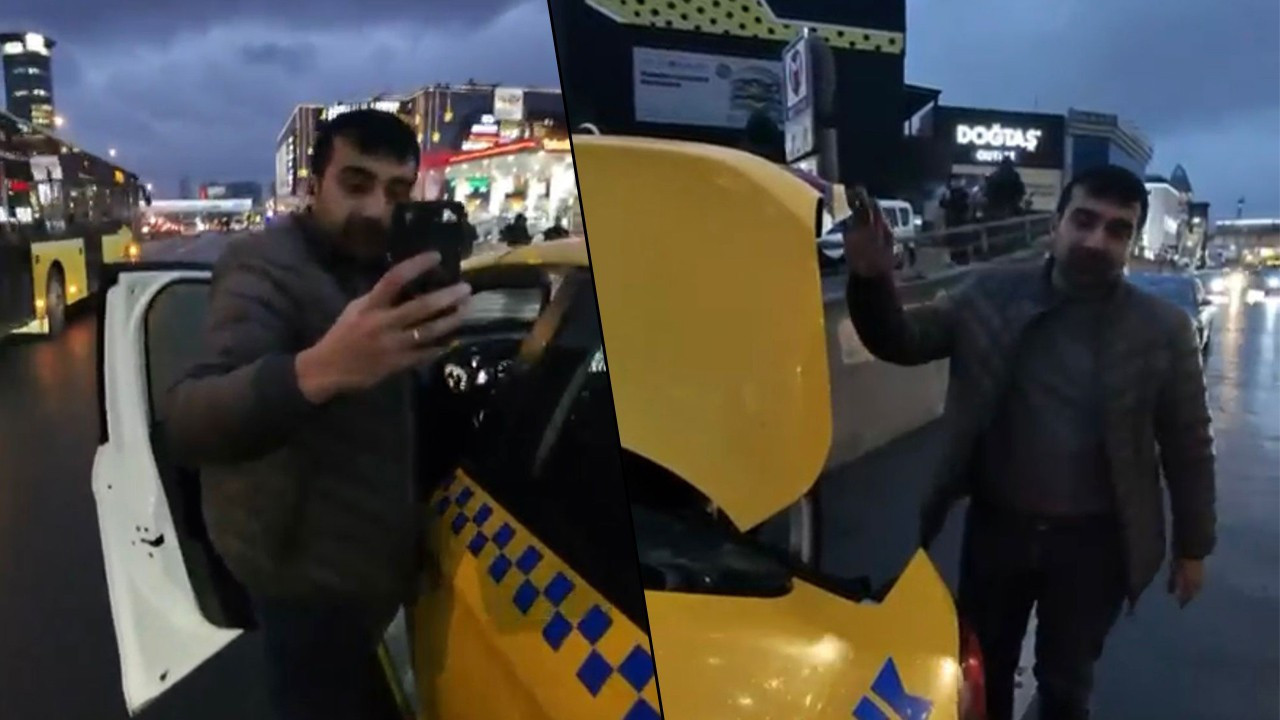 Taksiciden İstanbul'u utandıran davranış! Araların…