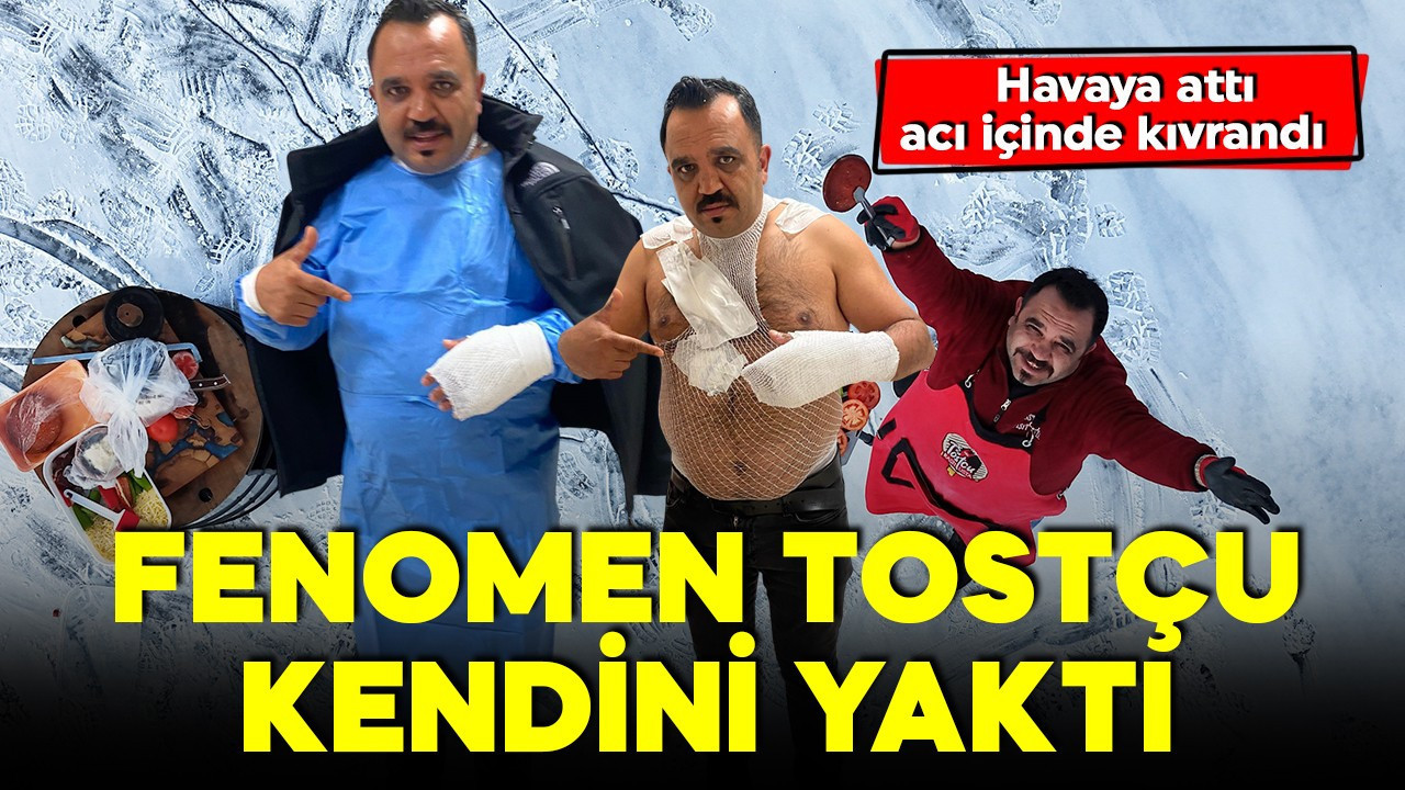 Fenomen tostçunun sıcak su deneyi felaketle bitti! Havaya attı, acı içinde kıvrandı