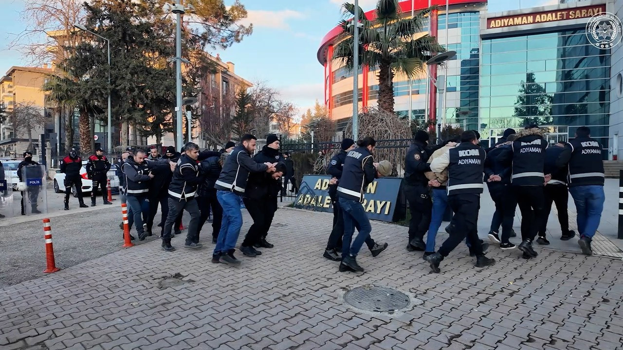 Adıyaman'da organize suç örgütlerine operasyon: 14 tutuklama