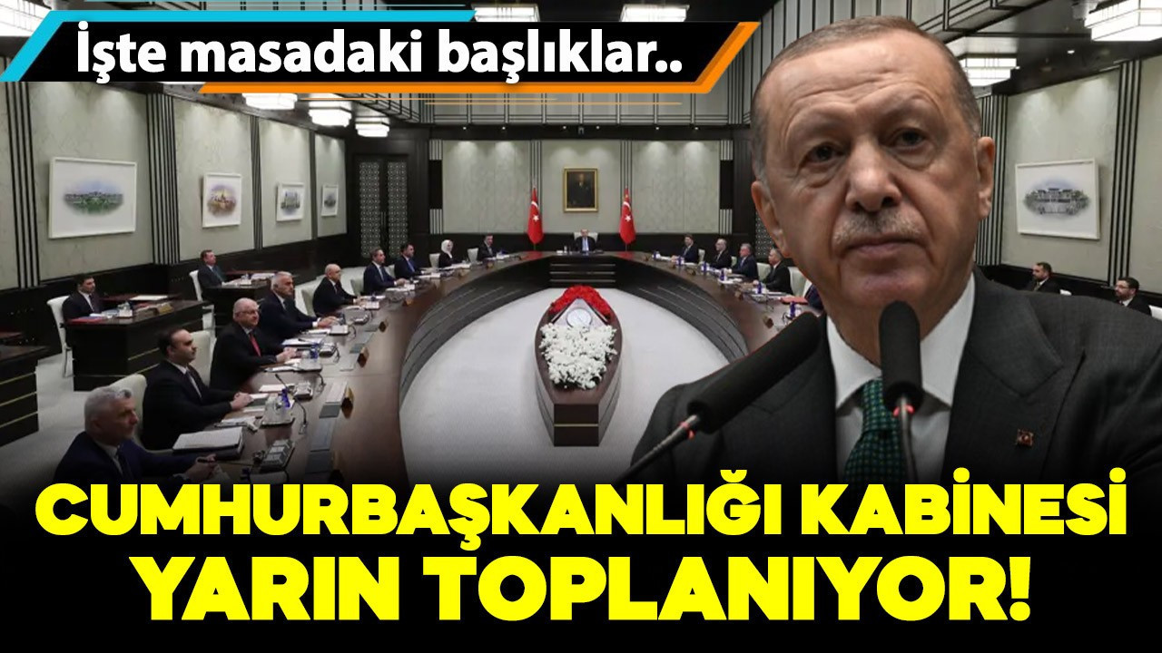 Cumhurbaşkanlığı Kabinesi yarın toplanıyor! İşte masadaki başlıklar..