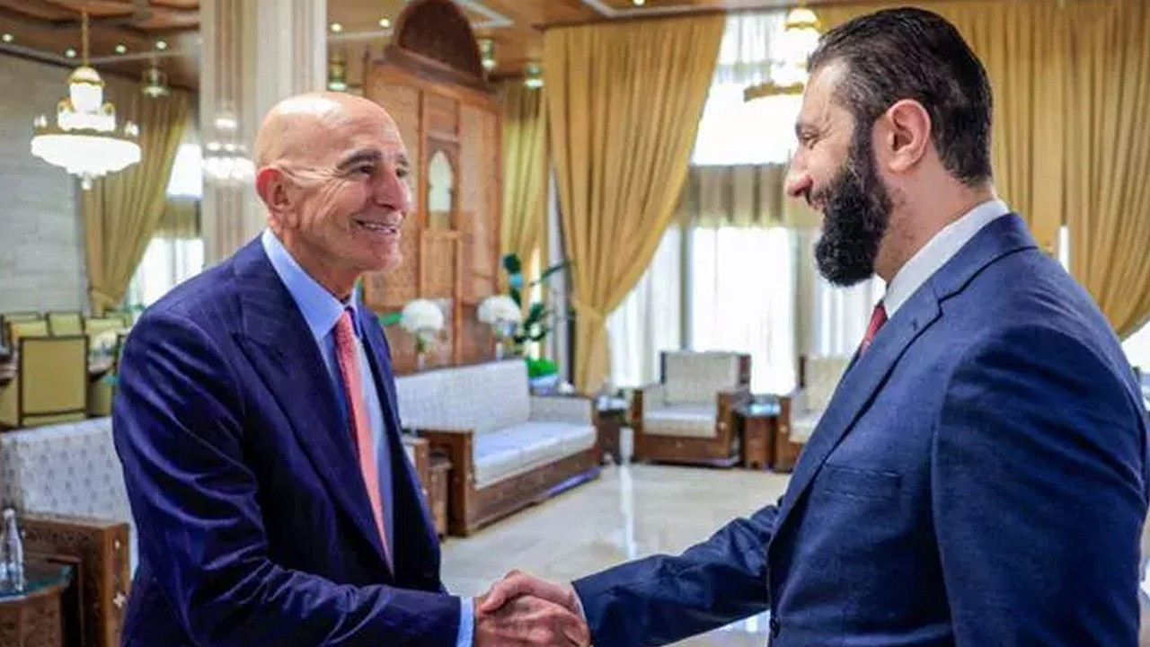 Suriye Cumhurbaşkanı Şara, Şam'da Barrack'la görüştü