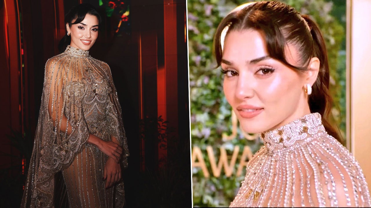 Joy Awards ödül töreninde Hande Erçel rüzgarı! Arapça konuşmasıyla gündem yarattı