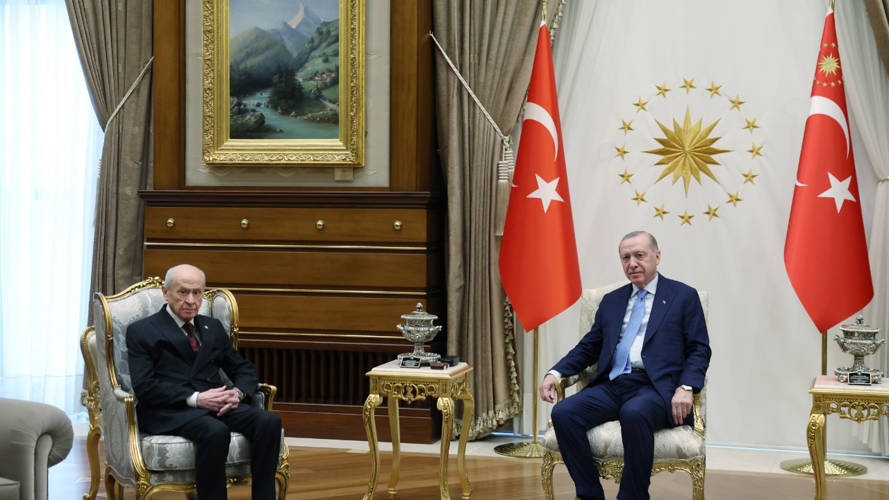 Ankara'da kritik zirve! Cumhurbaşkanı Erdoğan, Bahçeli ile görüştü