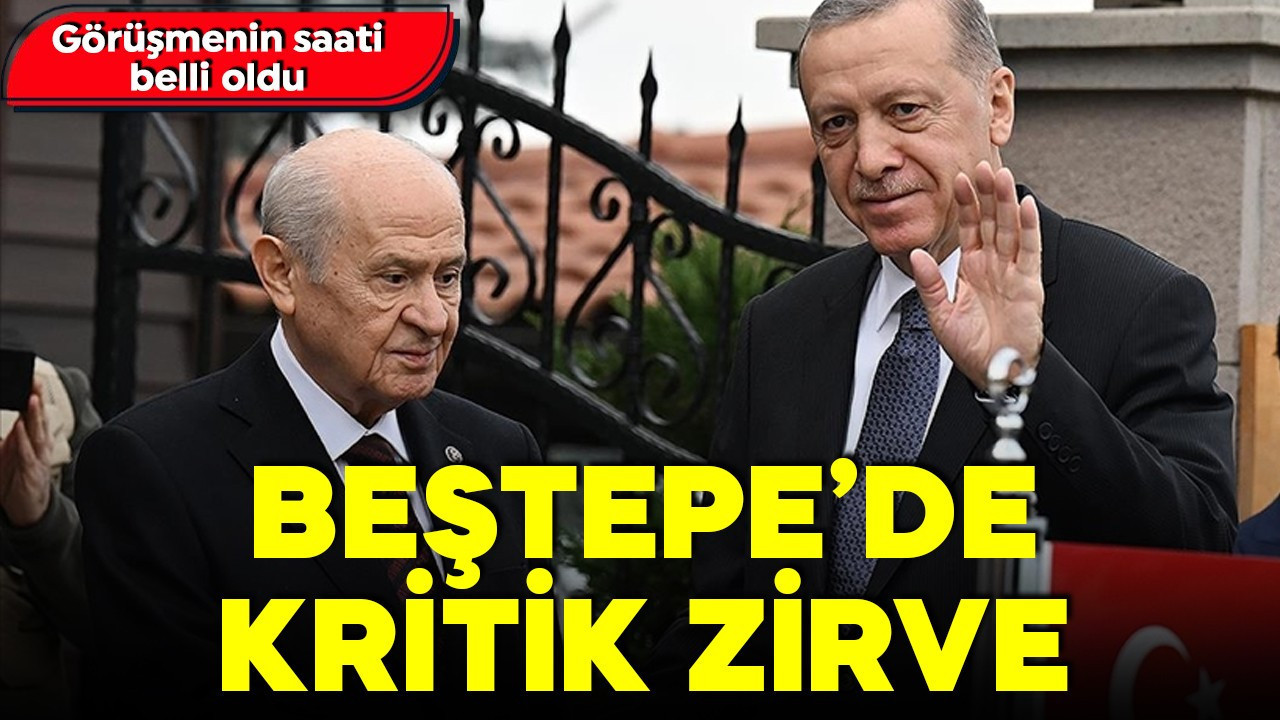 Cumhurbaşkanı Erdoğan, Devlet Bahçeli'yi kabul edecek