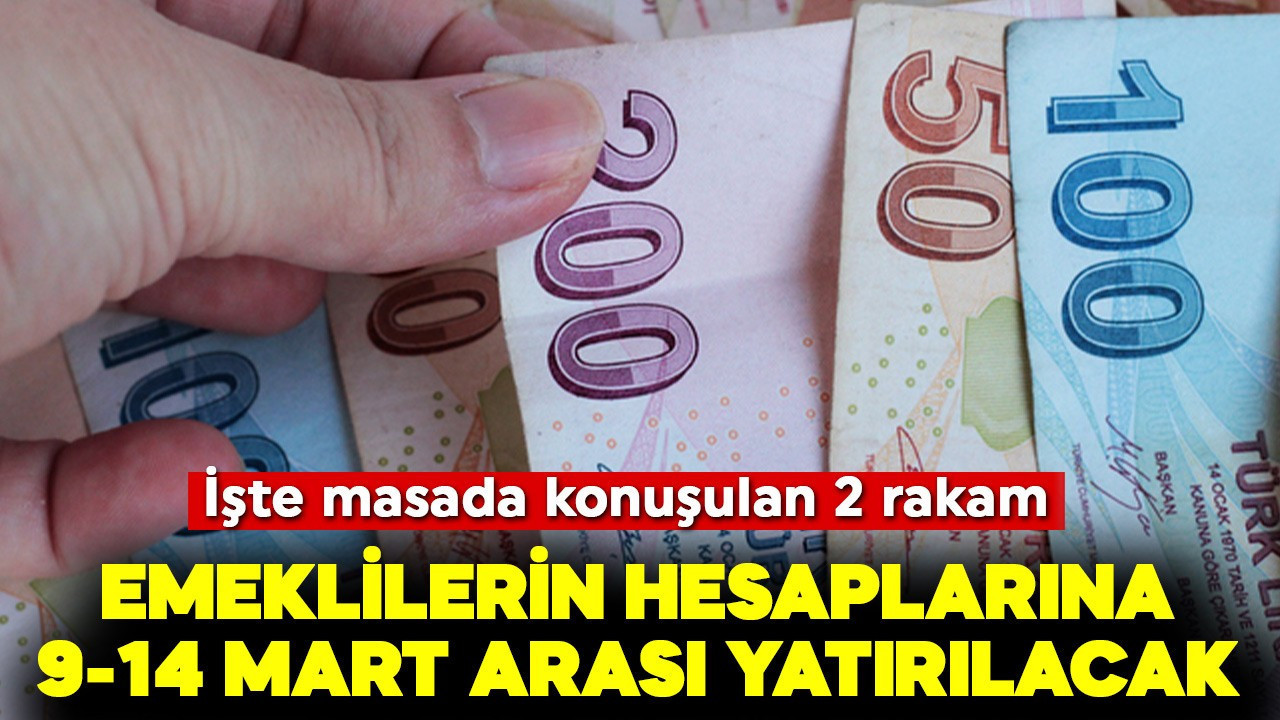 Emeklilerin hesabına 9-14 Mart arası yatırılacak! İşte 2 rakam