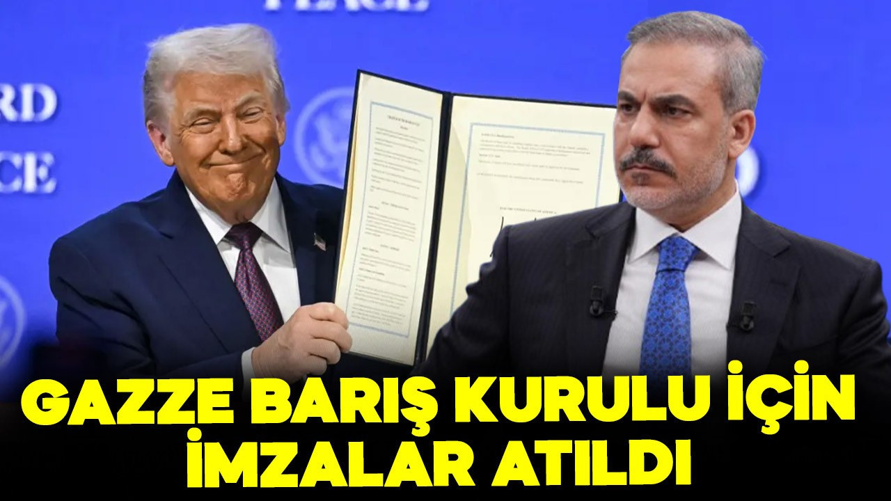 Dışişleri Bakanı Hakan Fidan, Gazze Barış Kurulu belgesini imzaladı