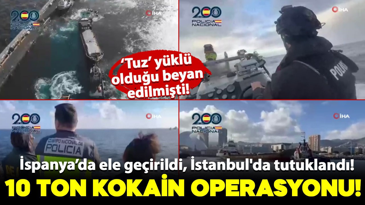 10 ton kokain operasyonu: İspanya’da ele geçirildi…