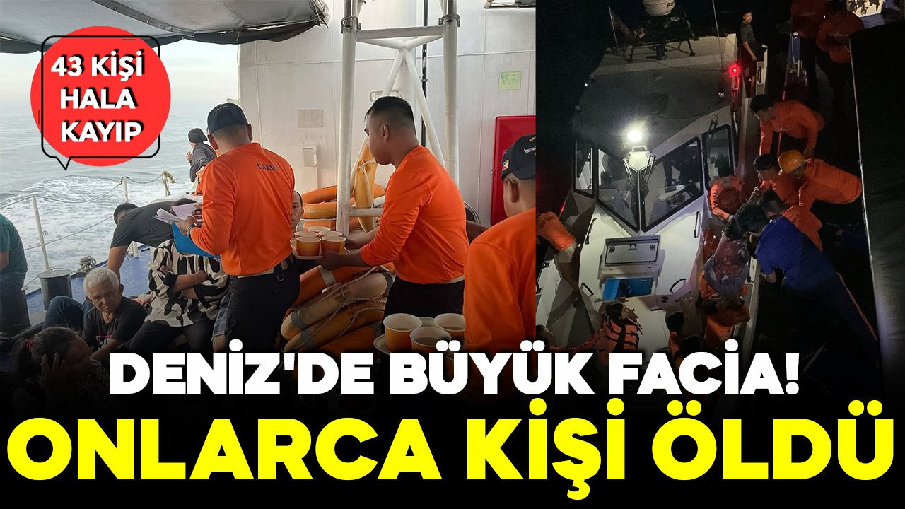 Deniz'de büyük facia! 359 kişiyi taşıyan feribot battı