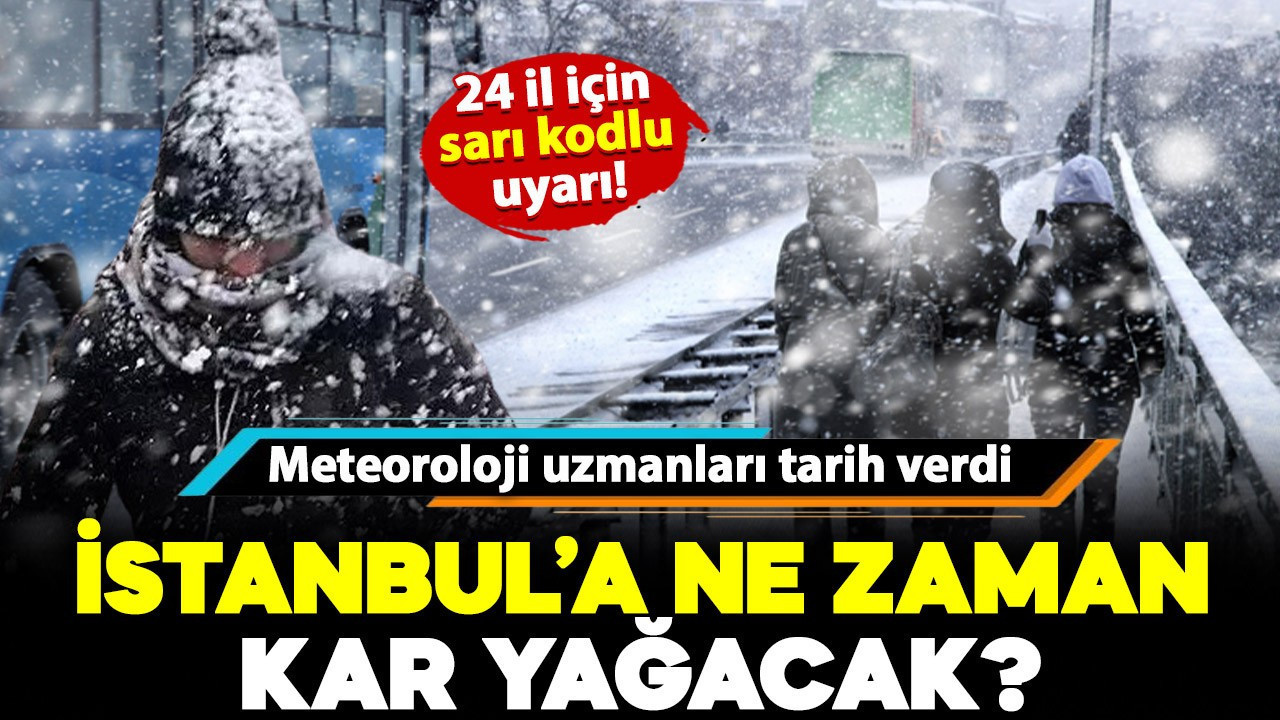 Meteoroloji uzmanları tarih verdi! İstanbul'a ne zaman kar yağacak? İşte detaylar..