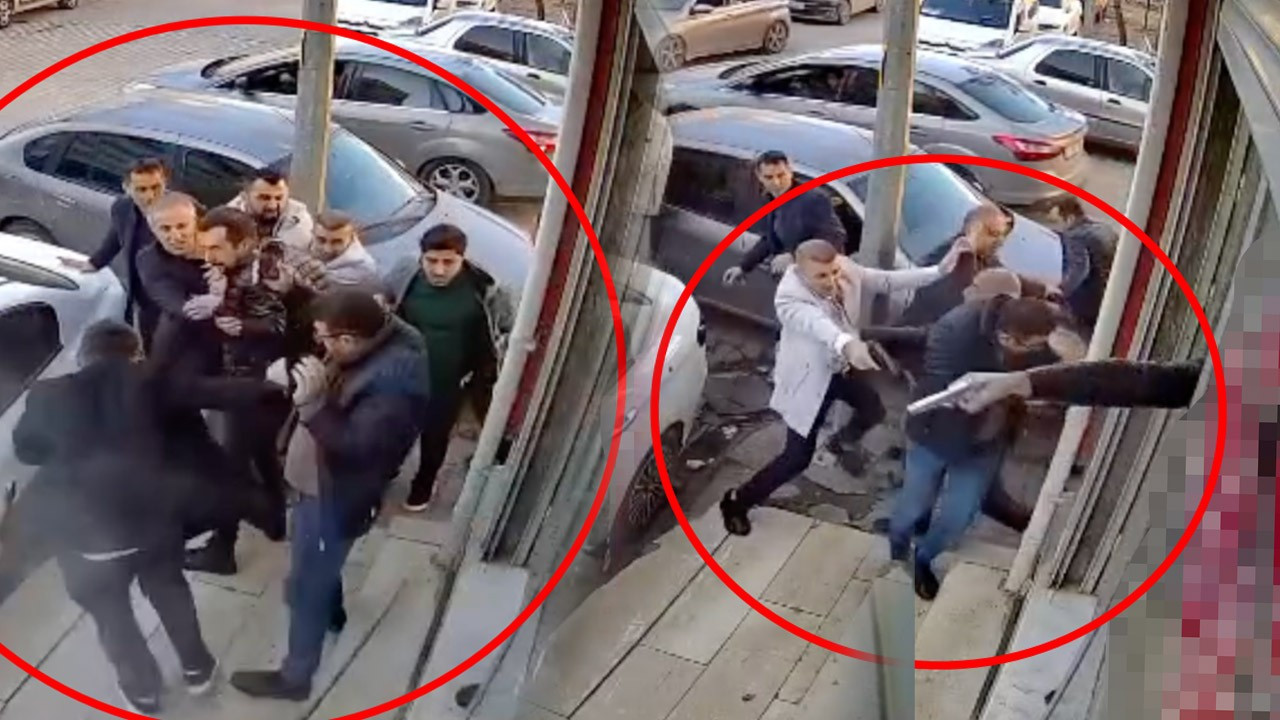 Hastane önündeki silahlı çatışma! Dehşet anları ortaya çıktı: 1 ölü, 4 yaralı