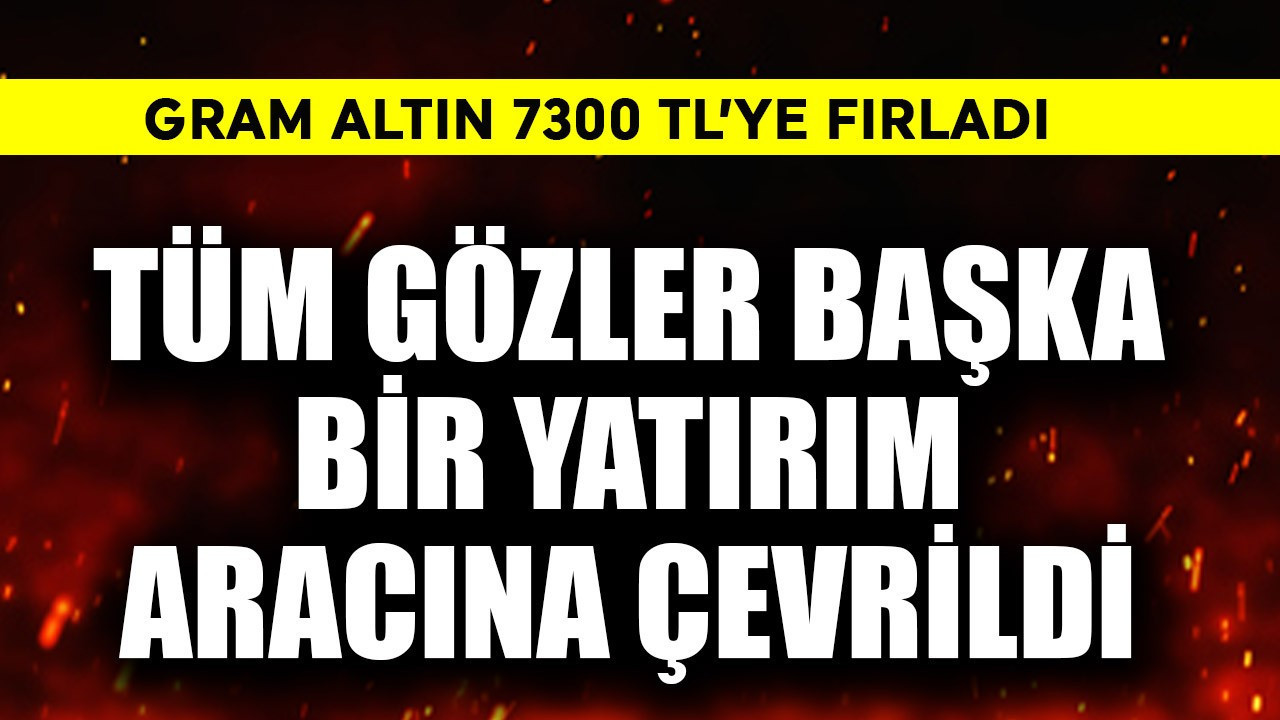 Gram altın 7300 TL'ye fırladı! Tüm gözler başka bir yere döndü, yatırımcının gözdesi oldu