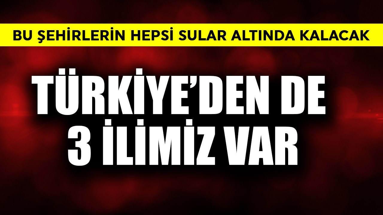Bu şehirlerin hepsi sular altında kalacak! Türkiye'den de 3 ilimiz var