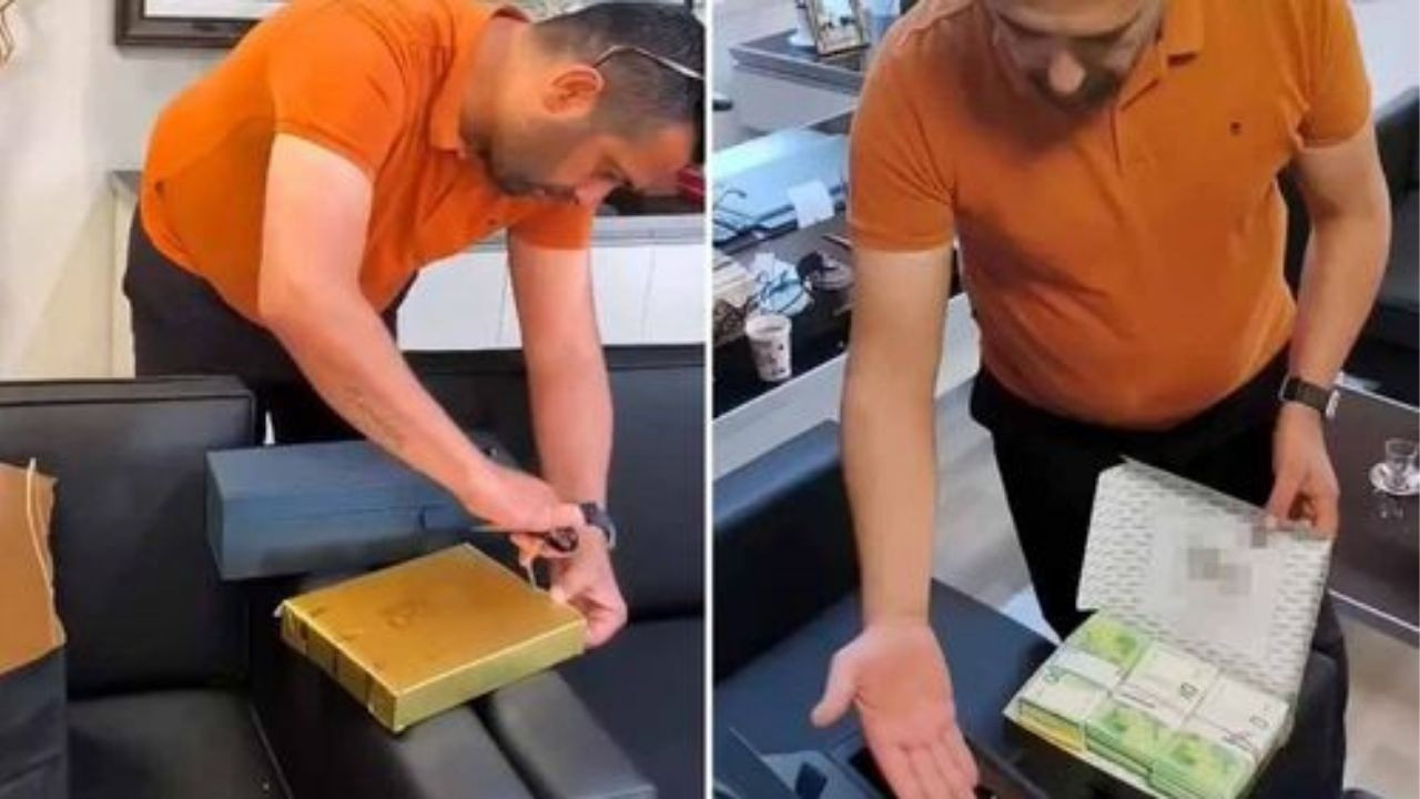 Baklava kutusundan avrolar çıkmıştı! Kendisini o sözlerle savundu: Kurgu dolu kumpastır