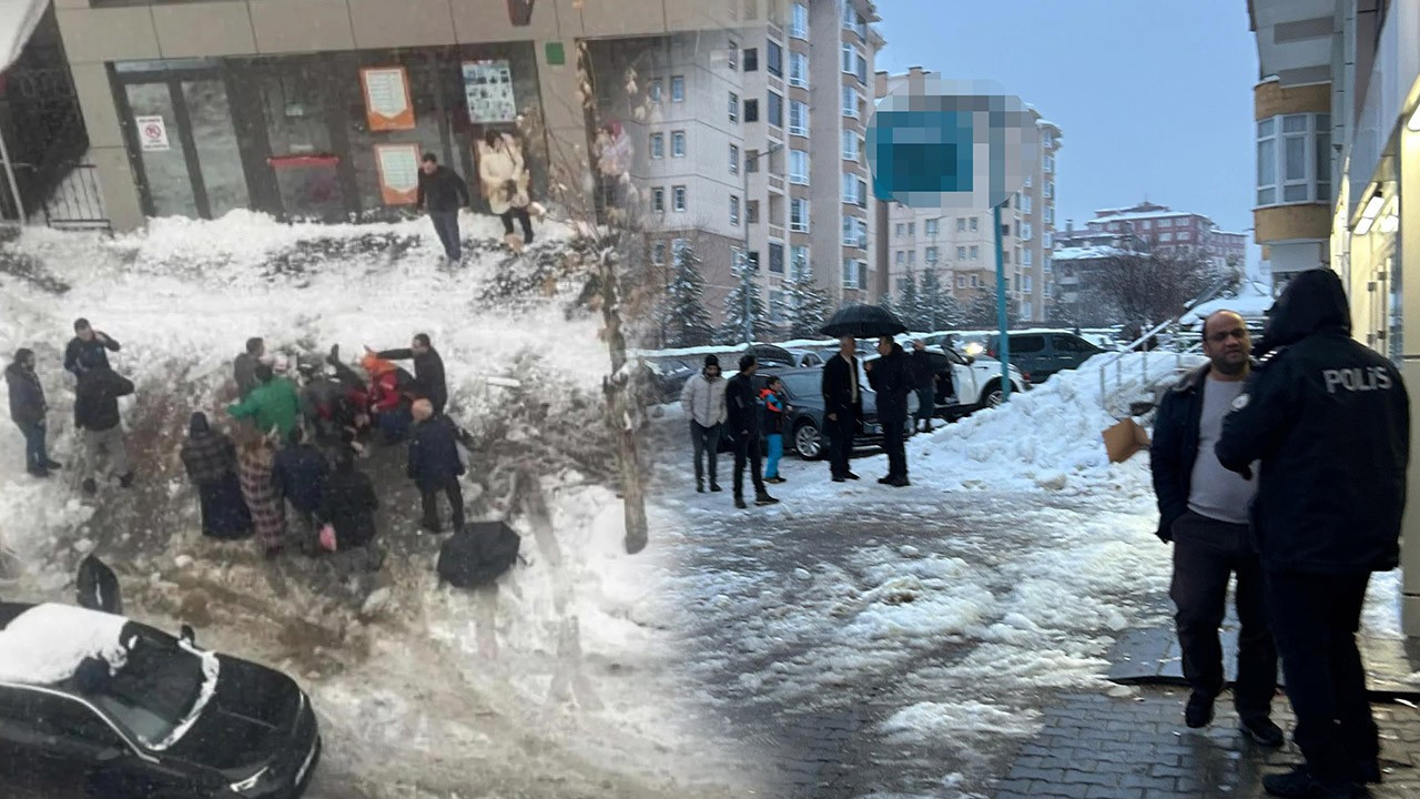 Kaldırımda yürürken dehşeti yaşadı! Kar kütlesinin altında kalan kadın kurtarılamadı