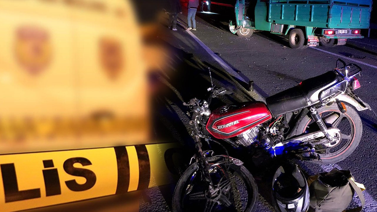 Giresun'da korkunç kaza! Motosiklet ile kamyonet çarpıştı: Çok sayıda ölü