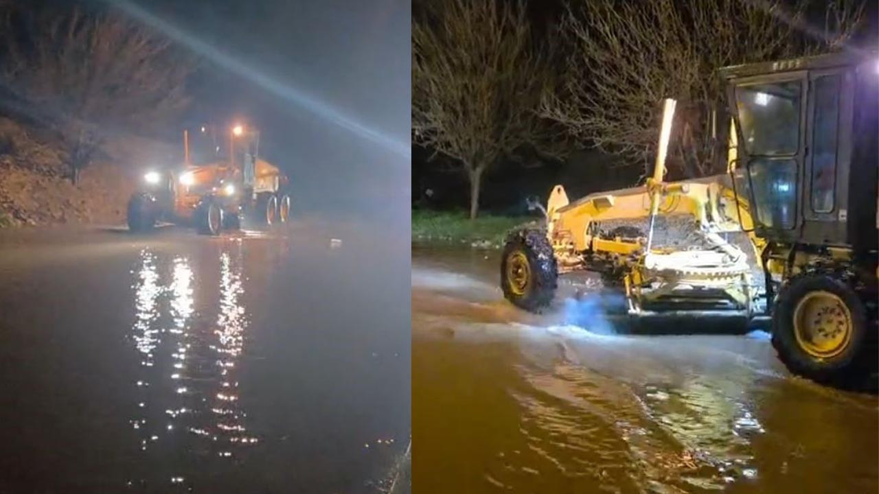 Aydın'ı sağanak vurdu: Söke ve Kuşadası yolları trafiğe kapandı