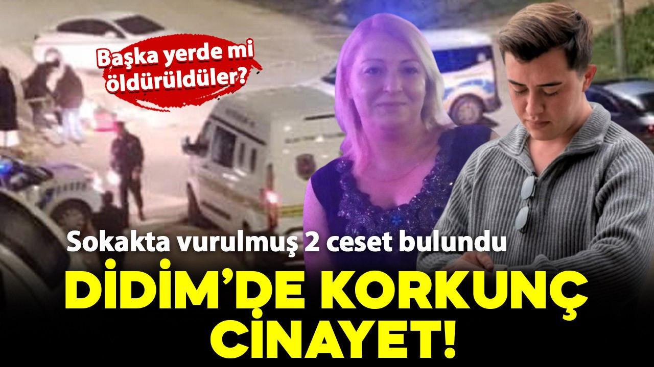 Didim'de korkunç infaz! Sokakta vurulmuş 2 ceset bulundu
