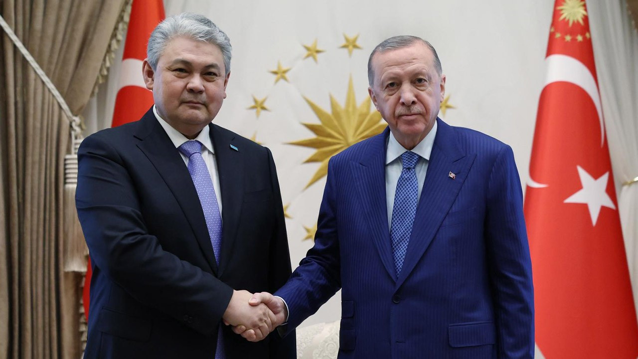 Erdoğan, Kazakistan Dışişleri Bakanı Koşerbayev'i kabul etti