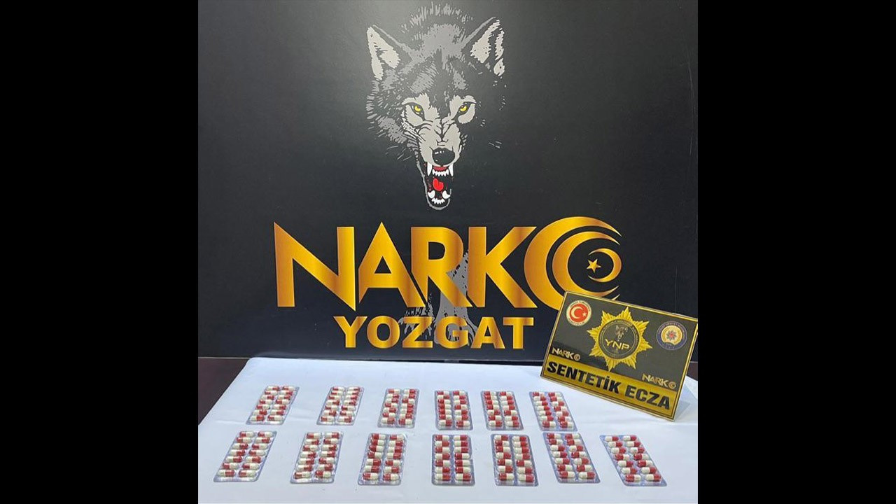 Yozgat’ta 182 adet uyuşturucu hap ele geçirildi