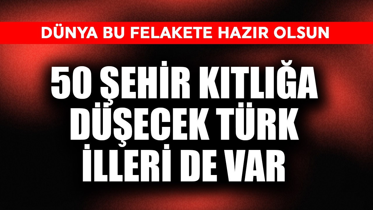 Dünya bu felakete hazır olsun! Tarımsal kuraklık yüzünden 50 şehir kıtlığa düşecek Türk illeri de var