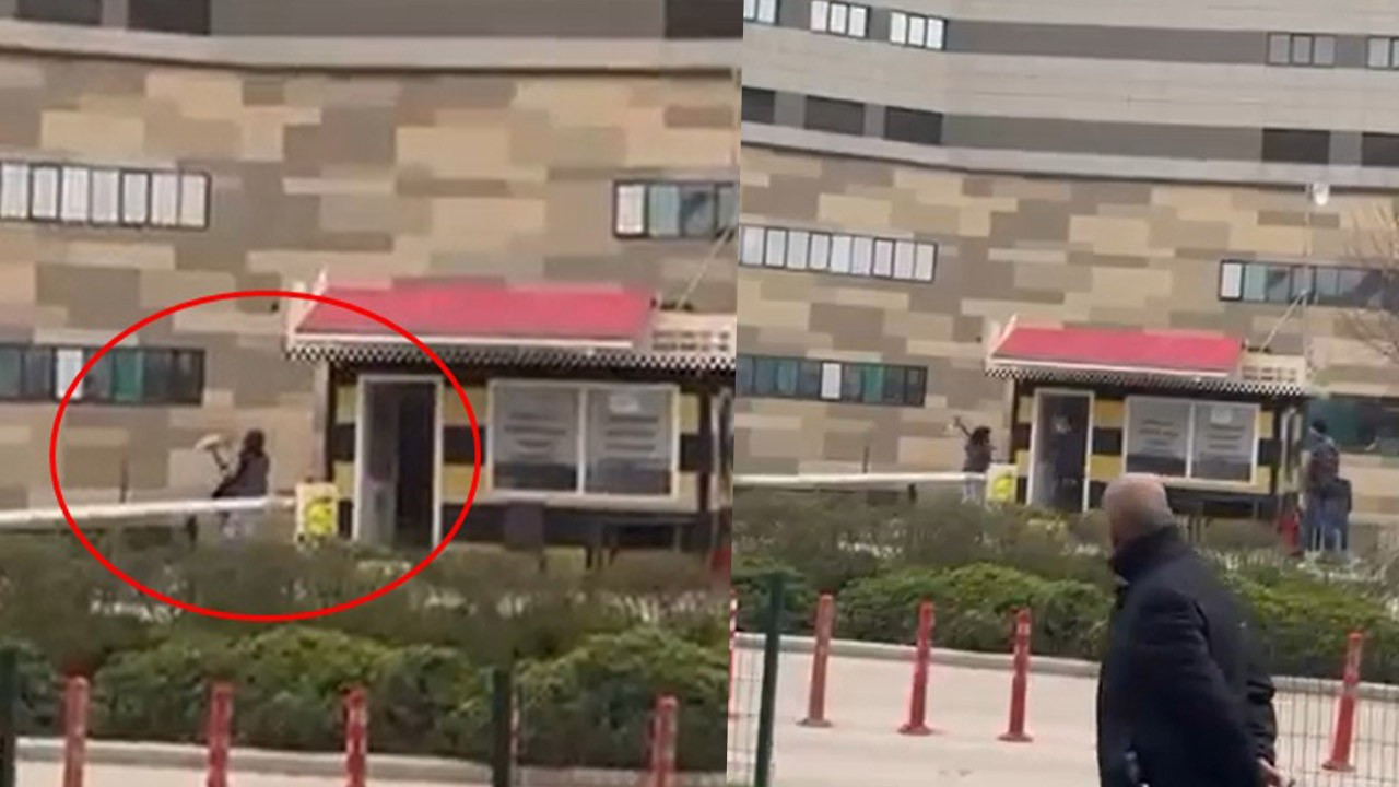 İçinde müşteri olan taksiye binemeyen kadın deliye döndü! Ortalığı savaş alanına çevirdi: O anlar kamerada