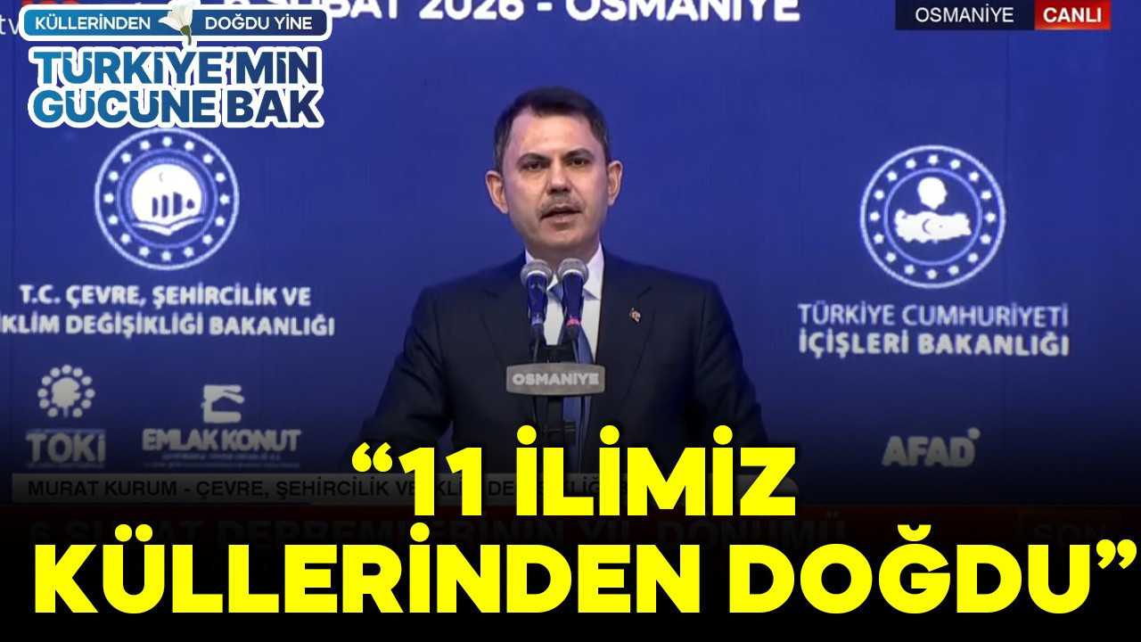 Bakan Kurum'dan Osmaniye'de açıklamalar: 'Hiçbir vatandaşımızı açıkta bırakmayacağız' sözünün izzetini taşıyoruz