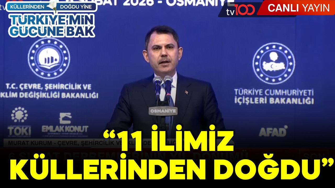 Çevre, Şehircilik ve İklim Değişikliği Bakanı Murat Kurum'dan açıklamalar