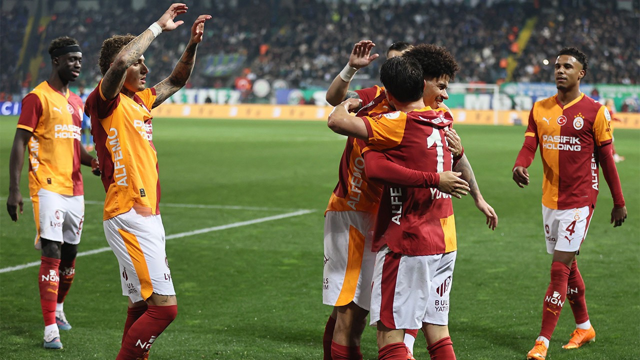 Lider Galatasaray Rizespor karşısında hata yapmadı: 9 maçlık namağlup serisi