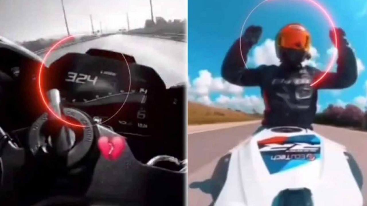 Otoyolda 324 km hızla giden sürücüye gereği yapıldı