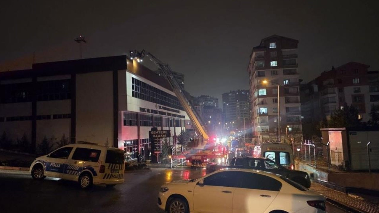 Ankara'da saunadaki yangın söndürüldü