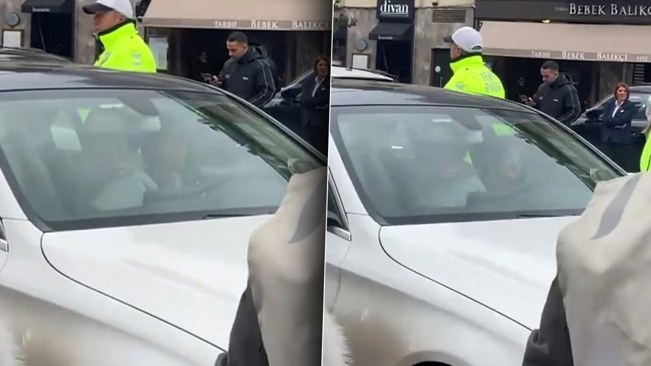 Bebek’te akıllara durgunluk veren olay! Trafiği kitleyen kadın aracın içinde dans etti