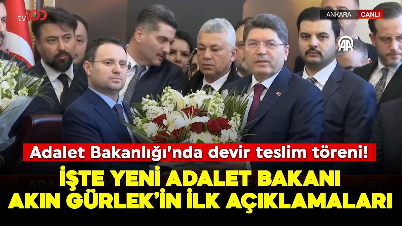 Adalet Bakanlığı'nda devir teslim töreni gerçekleş…