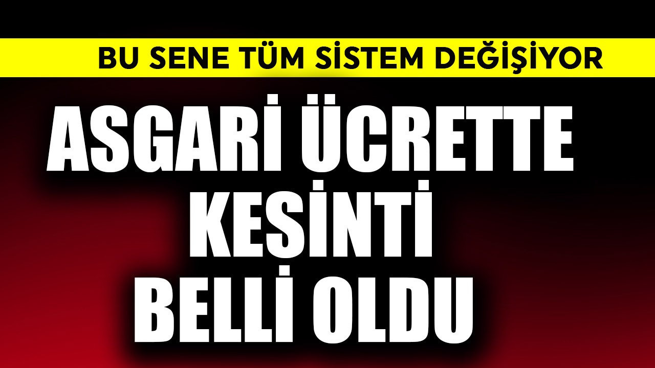 Asgari ücrette kesinti belli oldu