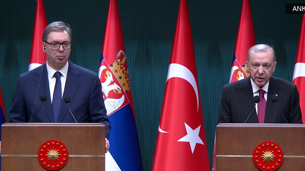 Sırbistan Cumhurbaşkanı Vucic Türkiye'de! Cumhurbaşkanı Erdoğan'dan önemli açıklamalar