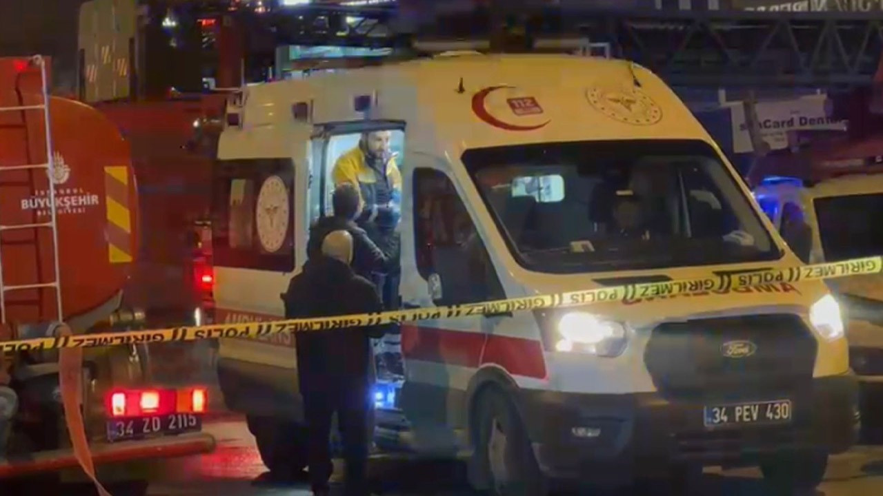 Maltepe'de oto tamirhanesinde korkutan yangın!