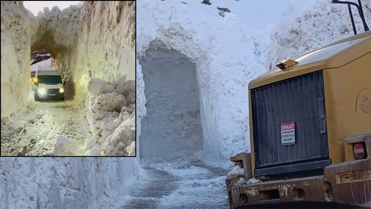 Kar esareti böyle aşıldı: O ilde tünelle yaşam koridoru