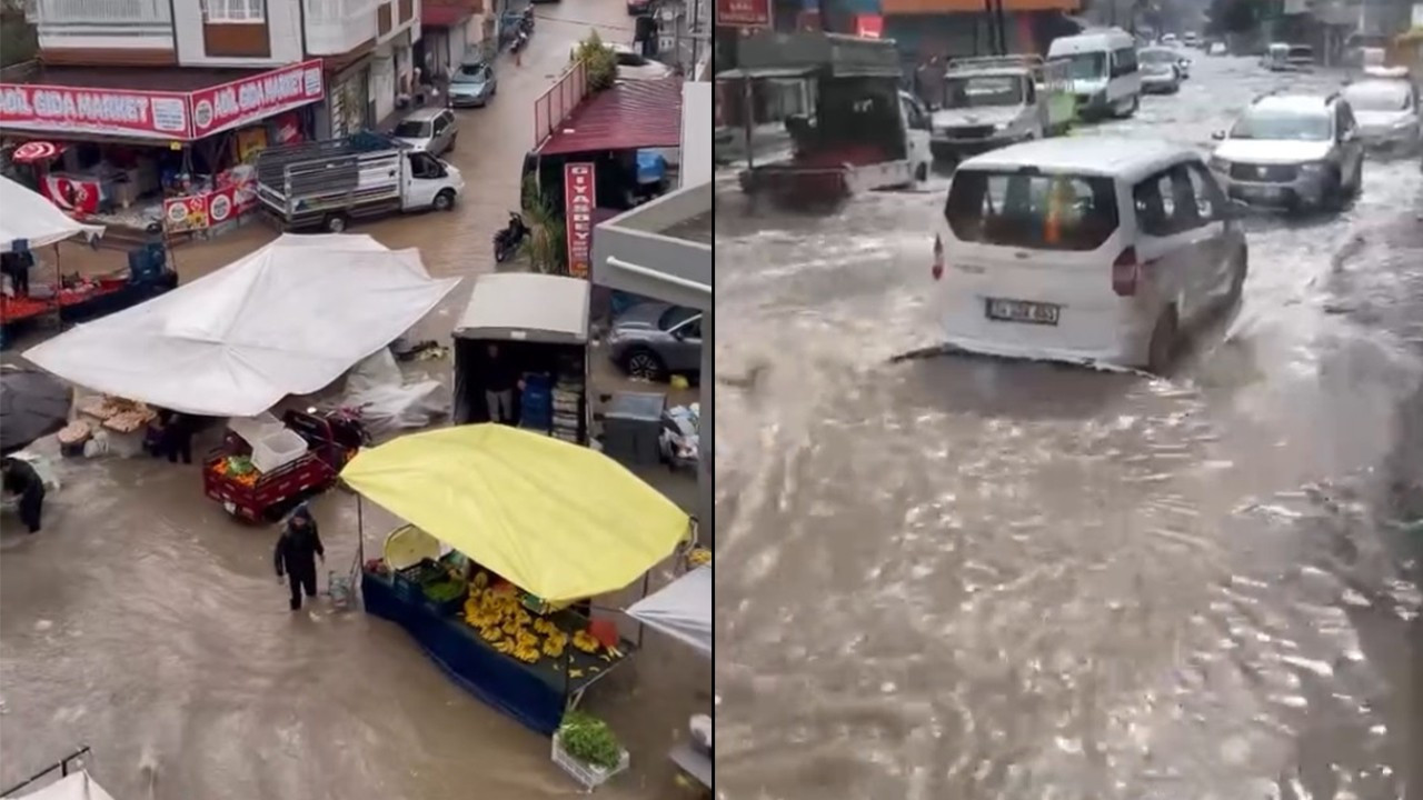 Adana'da sağanak: Yollar göle döndü