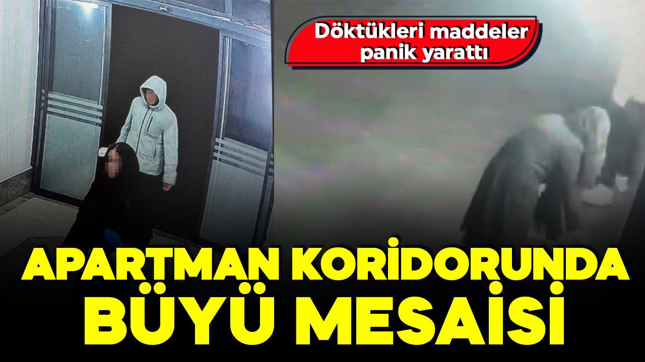 Kayseri'de büyü paniği! Apartmana giren gizemli ikili ortalığı birbirine kattı