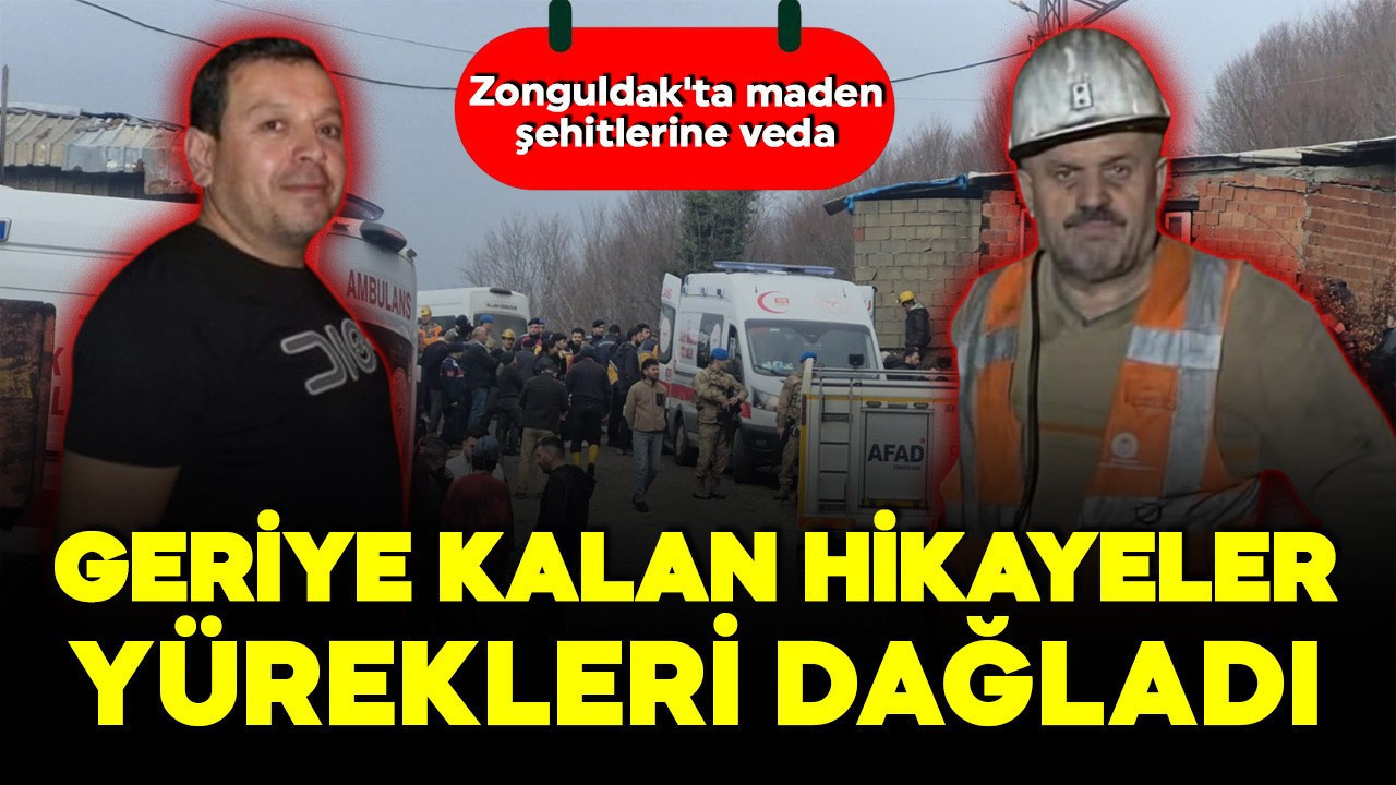 Zonguldak'ta maden şehitlerine veda! Geriye kalan hikayeler yürekleri dağladı