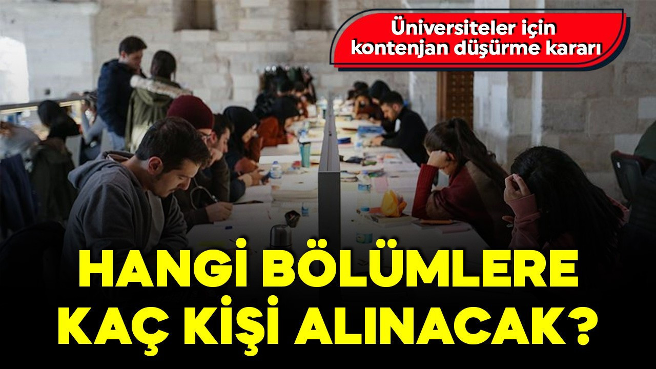 YÖK Başkanı Özvar’dan 'Kontenjan' kararı! Üniversitelerde yeni dönem: Hangi bölümlere kaç kişi alınacak?