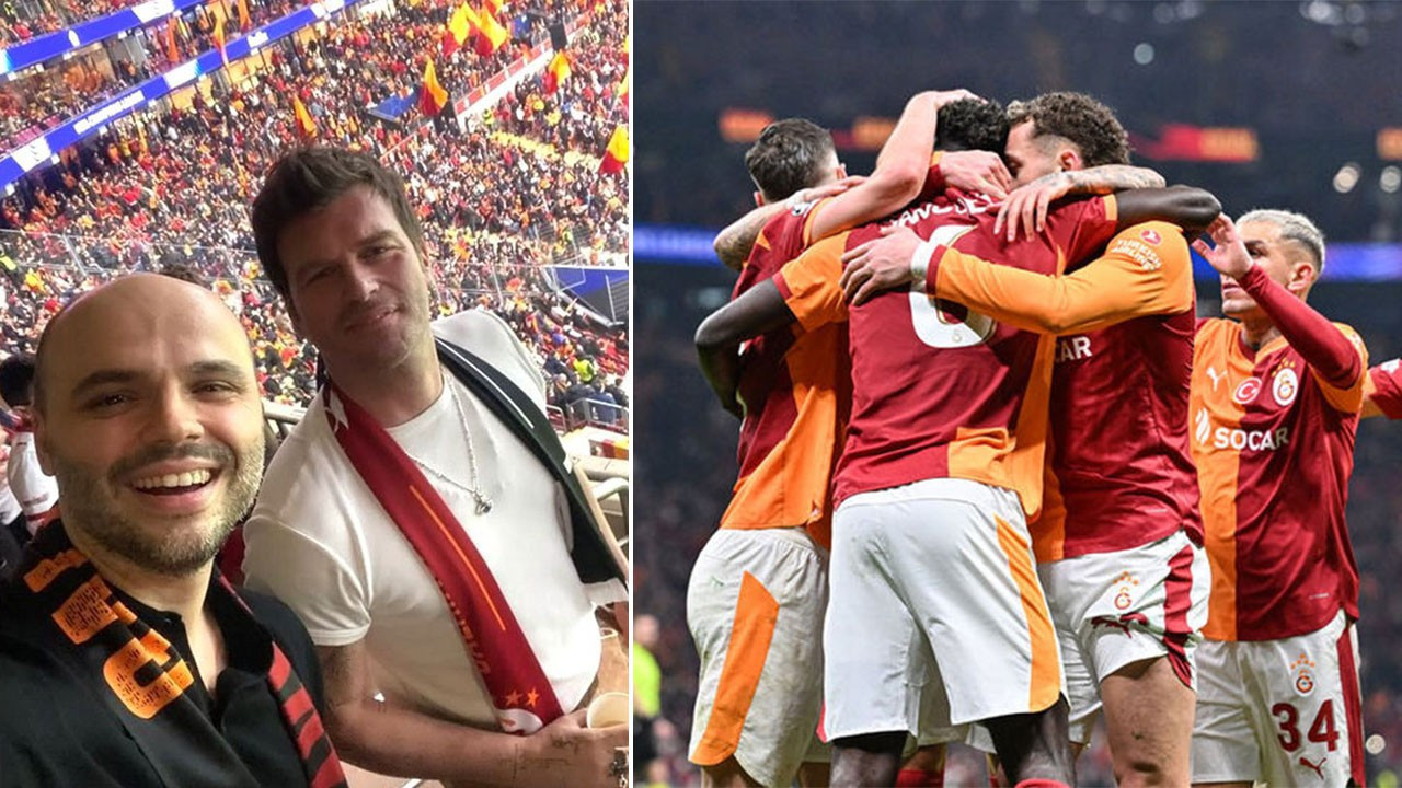 Galatasaray taraftarı Kıvanç Tatlıtuğ mücadeleyi tribünde izledi!