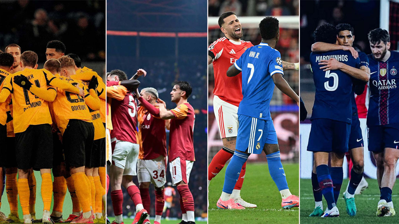 Şampiyonlar Ligi’nde son 16 play-off turu nefes kesti: Galatasaray, PSG, Real Madrid ve Dortmund kazandı