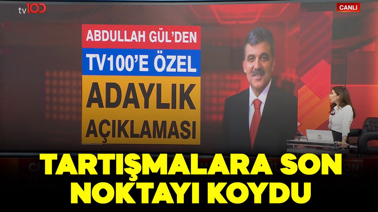 Abdullah Gül’den tv100’e özel “adaylık” açıklaması