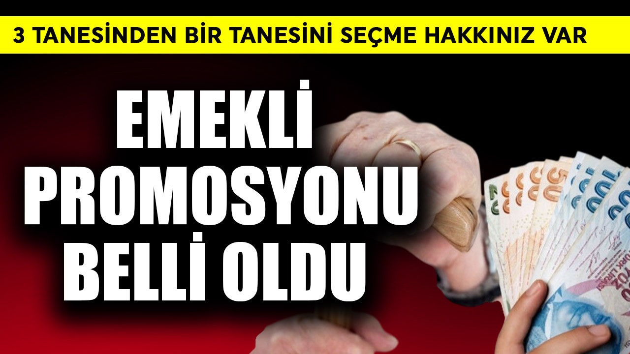 Emekli promosyonu belli oldu! 3 tanesinden birini seçin